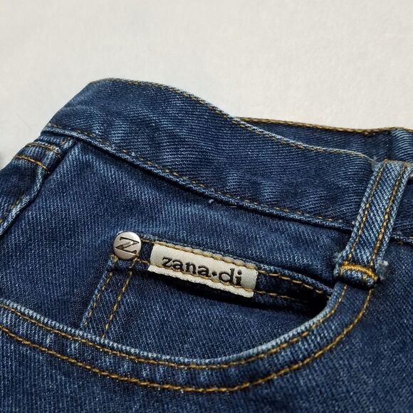 VINTAGE 90s Zana-di Dark Wash High Rise Flare Jean - Picture 16 of 16